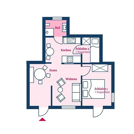 Apartment Landliebe 14 Alkersum